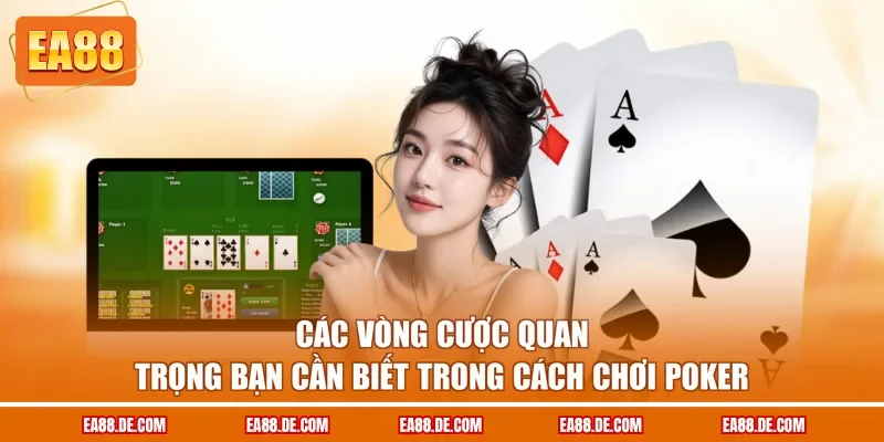 Các vòng cược quan trọng bạn cần biết trong cách chơi Poker